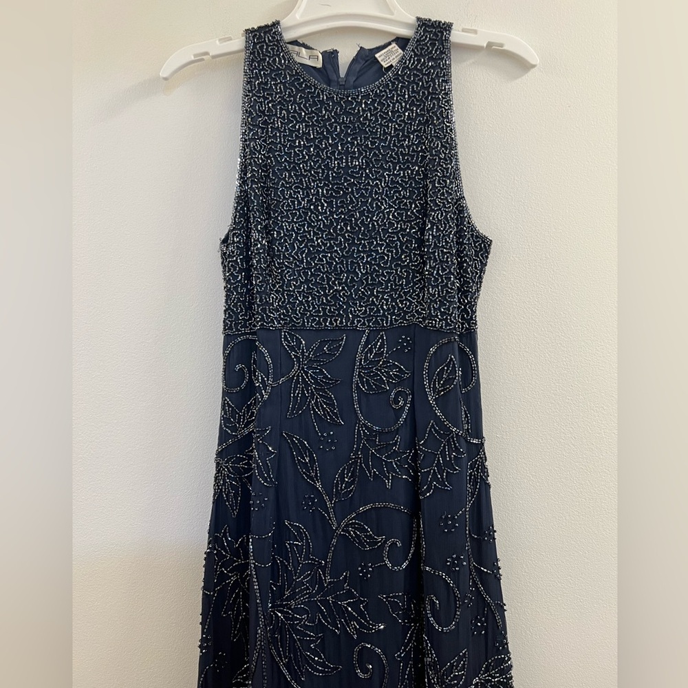 Vintage beaded scala silk dress p1,